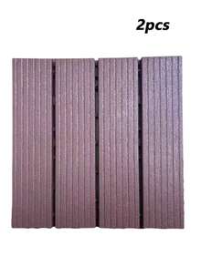 1/2/4pcs Garden Flooring, 30cm*30cm, Interlocking Stripe Pattern Tiles, Suitable For Decorating Pool, Balcony, Garden, Corridor, Water-Permeable - Vertical Stripes - View 13