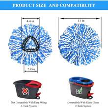 5PCS Mop Refill Heads Microfiber Spin Mop Replacements 2 Tank System Compatible Machine Washable Easy Clean Household Items - 1 - 查看 2