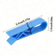 10pcs Garbage Bag Clips Trash Can Liner Fasteners Creative Snack Sealing Clips Non-Slip Kitchen Cleaning Accessories Durable Plastic Waste Management Tools Food Storage Organizers Reusable Trash Bag Holders Home Organization Solutions Kitchen Gadgets - Blue - View 10