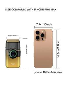 Kemei Máy cạo râu điện màu sắc thời trang dành cho nam, máy tỉa râu, máy cạo râu chuyên nghiệp, quà tặng cho nam giới, quà sinh nhật. - Nhiều màu - Xem 3