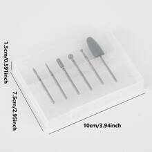 6件套金刚石美甲钻头，硅胶抛光美甲钻替换钻头 - 6件套裝 - 查看 4