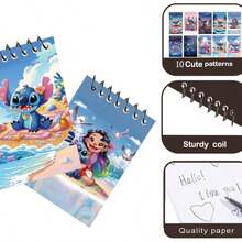 Sổ tay lò xo Stitch, nhật ký chủ đề hoạt hình văn phòng, phù hợp cho học sinh và văn phòng, quà tặng tựu trường, quà sinh nhật, quà Giáng sinh, quà nhét vào tất Giáng sinh. - Xem 5