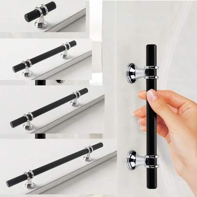 10 tay nắm bằng thép không gỉ cao cấp - Kiểu dáng cổ điển dành cho tủ, ngăn kéo và cửa trượt. Bề mặt kim loại mài bóng bền chắc.