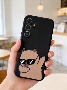 1个创意酷炫眼镜水仓鼠直边液态软胶手机壳，兼容三星Galaxy S26 S25 S24 Ultra S24 Plus S24 FE S23 S22 A55 A54 A53 A52 A50 A30 A42 A35 A34 A33 A25 A24 A20 A30 A15 A17、Smart 8/ Hot 40i/ Spark 20/ Spark 20C/ Spark Go 2024/ Moto G84/荣耀X9b X9A X9D X7B X9C X6A 8X X7 X8 X8C X8B Y9S Y9A Y7P Y7P/1+ - 黑色 - 查看 1