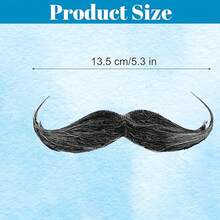 1件/2件装假胡子，粘贴式假胡子，自粘式逼真胡子套装，适用于生日派对、新奇墨西哥风情表演服装装饰、化装舞会拍照道具 - 多色 - 查看 4