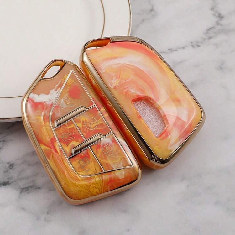 适用于凯迪拉克 CT5 钥匙扣 2022 CT4 刀锋 FENG 汽车钥匙套，父亲节、母亲节、情人节、圣诞节、万圣节礼物，送给女友、妻子、妈妈、姐妹、朋友、闺蜜 - 均碼 - 查看 11