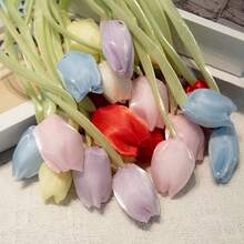 2/3/5pcs Satin Tulip Decorative Ribbons - Multipurpose Floral Accessory For Hair Clips, Curtain Ties, Gift Wrapping, Bouquet Binding, And DIY Crafts, Ideal For Spring, Mother's Day And Holiday Gifts - A - View 11