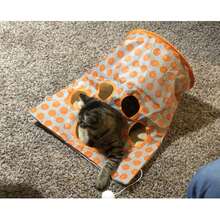 1 món đồ chơi đường hầm tương tác cho mèo có lỗ và bóng, đồ chơi giải trí cho thú cưng. - Nhiều màu - Xem 5