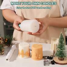 Nồi đun sáp hai lớp 44oz, bình làm nến bằng thép không gỉ 304 với tay cầm chịu nhiệt và thiết kế vòi chống nhỏ giọt. - Hộp đựng dụng cụ làm nến - Xem 4