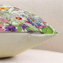 Spring Summer Bird Butterfly Floral Purple Throw Pillow Covers 18x18 Set Of 4 Hello Sunshine Home Sweet Home Farmhouse Cushion C - 灰色2件 - 查看 6