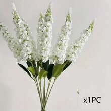 1pc Artificial Hyacinth Flower Arrangement - Suitable For Home, Office, Cafe, Wedding And Valentine's Day Gift - White - View 1
