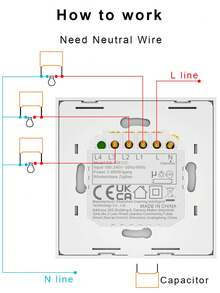 EU Standard ZigBee Smart Wall Switch - 1/2/3/4 Gang, No Neutral Wire Required, Quick Modular Installation, Tempered PC Panel, 600W Per Gang, Compatible With Alexa/Tuya/Smart Life App For Remote Control, Scheduling, Backlit Switch, Requires Gateway - Multicolor - View 11