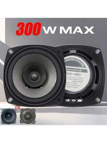 YAIUZGOO 1个汽车改装音响喇叭，6英寸，100W，两分频全频，汽车音响扬声器，重低音超薄改装扬声器 - B - 查看 4