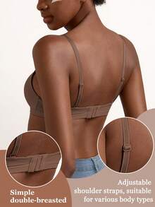 Women's Push-Up Bra - All-Day Support, Lift, Seamless Fit - Mocha Brown - View 5