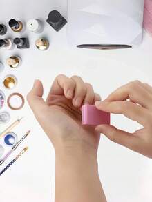 50 miếng dũa móng tay hai mặt, mút xốp mini. - Nhiều màu - Xem 5