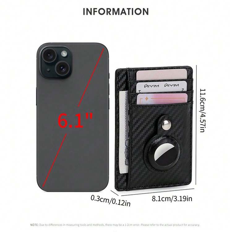 CHARM INFINITE RFID屏蔽防盗卡套带追踪器防丢定位保护套轻便便携零钱包 - 彩色 - 查看 7