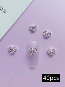 20个/40个装 各种金属心形美甲装饰品，DIY美甲产品，美甲饰品，美甲配件 - 彩色 - 查看 15