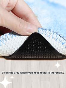 防滑地毯贴纸、防滑垫、三角形防滑贴纸、可水洗PU胶条、沙发防滑贴纸、客厅/浴室/玄关防滑垫、可水洗双面地毯防滑胶带（家用可重复使用版）、地毯防滑胶带（含主胶带+辅助胶带）、家用三角形防滑地毯贴纸、地垫、纳米防滑地毯胶带 - 彩色 - 查看 3