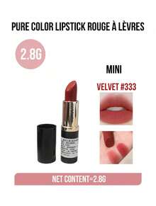 Estée Lauder Estee Lauder Pure Color Matte Lipstick #333 (Full-size 3.5g Mini-size 2.8g )Velvet – Long-Lasting, Vivid & Intense Color, Melts on Lips Like Mist, Light weight Velvety Texture, Moisturizing MattValentine, Luxing Mist, Light weight Velvety Texture, Moisturizing MattValentine, Luxing, Valentine Day, Luxing, Valentine Day, Luxings Matt” Anniversary, Women & Beauty Lovers,Perfect for Date Night & Daily Wear,Easy to Apply for Makeup Beginners - 絲絨#333 - 查看 12
