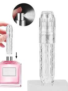 1pc Portable Mini Refillable Perfume Atomizer Bottle Atomizer Travel Size Spray Bottles Accessories 5ml/0.2oz Travel Essentials Travel Organizer For Beach Summer Vacation Back To School Travel Essentials ,Travel Organizer For Beach ,Summer Vacation Back To School School Supplies Holiday Camping Holiday Essentials Perfume For Women Perfume For Men Travel Accessories Travel Must Haves School Accessories Stuff Back To School Supplies - 銀色 - 查看 6