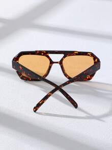Women's Pilot Full Frame Multi-Color Spring/Summer Bright Tone Tortoiseshell Print Lens Bohemian Style Classic New Fashion Glasses Suitable For All Face Shapes, Beach Party, Cosplay, Outdoor Wear - Multicolor - View 5