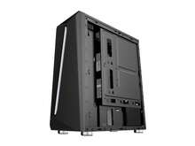 Bgears B-Vigor RGB Black Steel / Plastic / Tempered Glass ATX Mid Tower Computer Case With RGB Front Panel - View 3