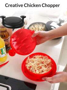 1 pieza Herramienta desmenuzadora de pollo | Máquina desmenuzadora de carne | Cortador desmenuzador de pechuga de pollo | Picador de carne para pollo deshilachado - Multicolor - Ver 9