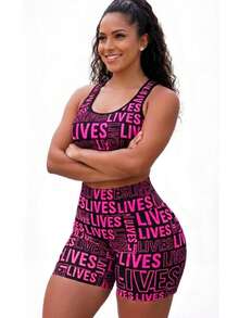 Premium Fitness Gym Set Lives Zero Transparency - 玫紅色 - 查看 1