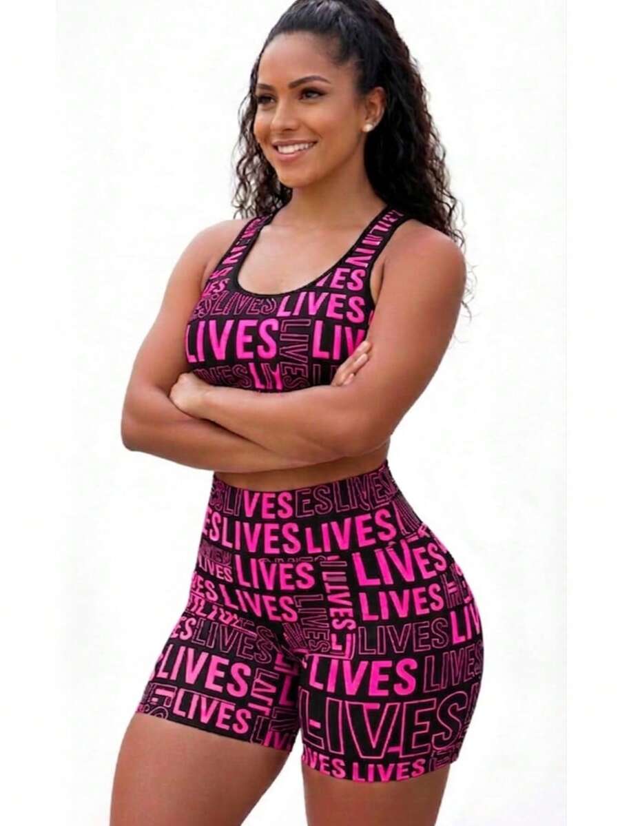 Premium Fitness Gym Set Lives Zero Transparency - 玫紅色 - 查看 1