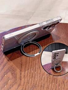 Ốp lưng điện thoại siêu mỏng, xoay 360°, có nam châm, bằng acrylic trong suốt, hỗ trợ sạc không dây, tương thích với Samsung Galaxy S26 Ultra S25 Ultra S26 Plus S24 S23 S22 Ultra S25 S24 Plus. Ốp bảo vệ toàn diện chất lượng cao, cứng cáp. - Trong sáng - Xem 6