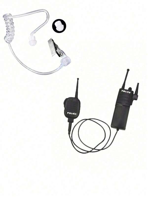 1/2 piezas Accesorio de disfraz de walkie talkie de plástico, no eléctrico, equipo, accesorio de juego de rol de disfraz, auricular, auricular, accesorio de anime, accesorio de actuación, accesorio de disfraz, accesorio de actuación en pareja, adecuado para fiestas temáticas de disfraces al aire libre, accesorio de disfraz para la sala de estar, accesorio para sesión de fotos de maquillaje y uso diario. Muy duradero, de moda, personalizado, accesorio de disfraz estilo anime de dibujos animados (el walkie talkie no tiene función real, juguete de plástico).