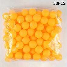 5/10/20/50个装 40毫米哑光黄白相间耐用PP材质防锈乒乓球，适合成人练习和休闲娱乐 - 彩色 - 查看 1