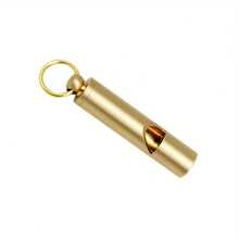 1pc Loud Emergency Survival Whistle - Heavy-Duty Gold Construction With Clear Lanyard Design, Suitable For Outdoor, Camping, Lifeguard, Sports Events - Compact Whistle, Essential For Emergency Preparedness, Minimalist Cylindrical Design - Multicolor - View 3