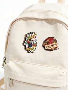 1 chiếc ghim cài áo hình hoa phù thủy đan thủ công, ghim cài hình quả cầu len, trang sức hình đầu lâu dành cho người yêu thích đan len, món quà ấm áp dành tặng bạn bè. - Nhiều màu - Xem 2