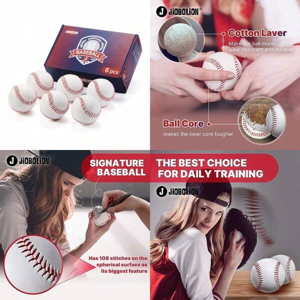 Best Sell-Baseballs Standard Size Leather Covered Unmarked Suitable For Training And Practice Hard Sphere For American Leagues Coaches Parents And Players