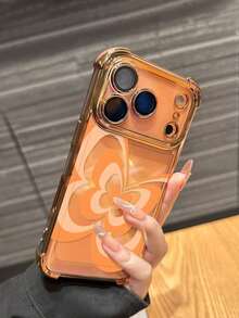 Funda de teléfono con patrón de mariposa transparente y suave de TPU, con acabado electrolítico negro anti-caída, compatible con iPhone 17/17e/17 Pro/17 Pro Max/16/16 Pro/16 Plus, cubierta protectora minimalista y a prueba de golpes, adecuada para uso personal o como regalomobile phones, bags, mobile accessories, phone cases, room decoration, accessories, transparent phone cases, summer, phone straps, men's phone cases, black phone cases, pink phone cases, mobile case for men, mobile case for women, mobile phone protection, beach accessories, strawberry treats, phone protection covers. - Estilo (1 pieza) - Ver 5