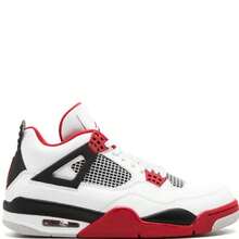 Nike Air Jordan 4 Retro Sneakers - Authentic Iconic Basketball Shoes | Viral 2026 Men's High-End Retro Streetwear | Premium Leather & Mesh Performance Trainers | Classic Air Cushioning & Support Wings | Legendary Designer Athletic Footwear - 火紅 - 查看 1
