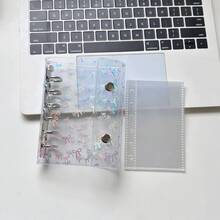 Portador A7, Cubierta con cinta, Libro de almacenamiento con estrellas brillantes, Libro de pegatinas/Libro de bolsillo, Portador A7 Libro de pegatinas, Planificador de papelería, Cuaderno, Libro de pegatinas, Suministros de oficina, Suministros escolares - A - Ver 18