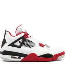 Nike Air Jordan 4 Retro Sneakers - Authentic Iconic Basketball Shoes | Viral 2026 Men's High-End Retro Streetwear | Premium Leather & Mesh Performance Trainers | Classic Air Cushioning & Support Wings | Legendary Designer Athletic Footwear - 火紅 - 查看 12