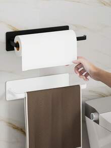 2/1 Set Bathroom Tissue Paper Holder, Toilet Paper Rack, Tissue Box, Toilet Paper Storage Rack, Paper Towel Holder, Bathroom Organizer, No Drilling Required, Also Suitable For Towel, Cling Film, Clothes Rack Storage - Multicolor - View 7