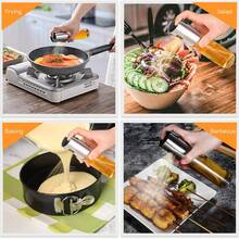 2PCS Cooking Oil Sprayer, Upgraded Olive Oil Spray Bottle, Refillable Reusable, Kitchen Air Fryer Accessories, Suitable For BBQ, Meat Prayer, With Accessories - Transparent - View 3