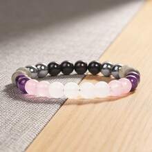 同理心保护手链 - 天然水晶疗愈饰品，用于情绪防护和爱的能量 - 多色 - 查看 2