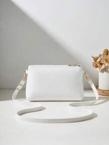 新款时尚斜挎单肩包，镂空花朵腕包，女士小方包手提包 - 彩色 - 查看 11