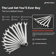 8-10-12mm Industrial Matte Finish Ribbed Open-End Wrench, Fixed Wrench, Pearl Nickel-Chromium-Vanadium Steel Spline Wrench, Reversible Wrench Set - 8-10-12 Three-piece Set - View 6