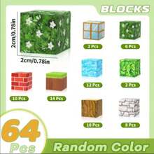 Bộ xếp hình nam châm 28/48/64/100 mảnh - Đồ chơi xếp hình khối lập phương, Đồ chơi giáo dục STEM kích thích giác quan cho bé trai và bé gái từ 3 tuổi trở lên, Đồ chơi sáng tạo giúp bé học tập và vui chơi, Bộ trò chơi lắp ráp DIY, Quà tặng sinh nhật/ngày lễ (Nhiều màu) - Nhiều màu - Xem 11