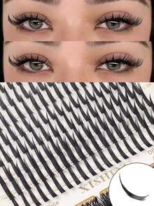 Bộ nối mi giả Nga 592 sợi, mi giả dạng gai, mi rời 100D 120D 150D, mi dày, mi xoăn D-Curly 10-20MM, 6 kiểu mi giả dạng gai, mi rời, nhiều kiểu dáng tự nhiên, mi giả phân đoạn có thể tái sử dụng, mềm mại và siêu nhẹ, tự nối mi tại nhà. - Nhiều màu - Xem 6