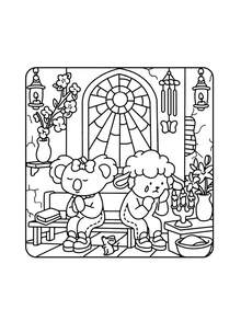 1 Libro para colorear de Amigos Sanadores 24 hojas (Papel grueso de 120 g/m²) Edición de lujo mejorada (Adecuado para regalos de Pascua, Acción de Gracias, Navidad, Año Nuevo y Día de San Valentín) - Una pieza - Ver 6