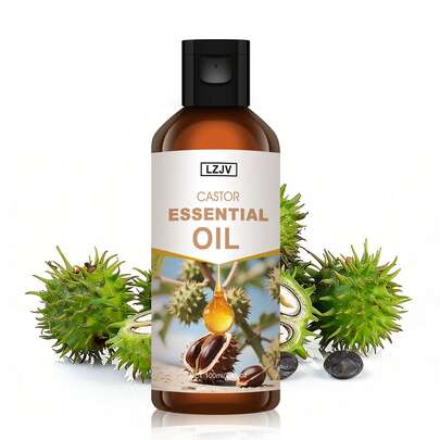 LZJV 3.4 液盎司/100毫升，1.0 液盎司/30毫升蓖麻油 - 质地柔滑，带有淡淡的甜香，适合用于香薰机、家居香氛、圣诞装饰、蜡烛和香皂。丝滑轻盈的质地带来舒缓的香氛体验。是精油香薰机的理想之选。