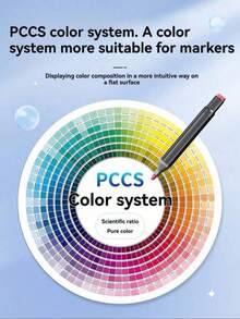 168色艺术家马克笔套装，双头锥形和细头绘图马克笔，成人涂色书、绘画、素描和混合媒介艺术用品，24/30/36/40/60/80/120色可选 - 彩色 - 查看 5