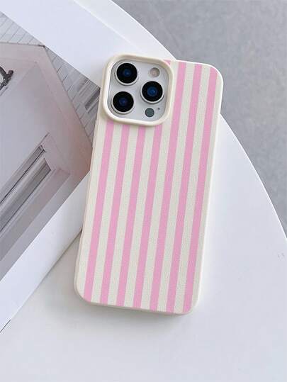 1个白色荔枝纹理防震TPU手机壳，UV印刷条纹图案保护套，适用于 7/8/7 Plus/8 Plus/X/XS/XR/XS Max/11/11 Pro/11 Pro Max/12/12 Pro/12 Pro Max/12 Mini/13/13 Pro/13 Pro Max/13 Mini/14/14 Pro/14 Pro Max/14 Plus/15/15 Pro/15 Pro Max/15 Plus/16/16 Pro/16 Pro Max/16 Plus/17/17 Pro/17 Pro Max/Air